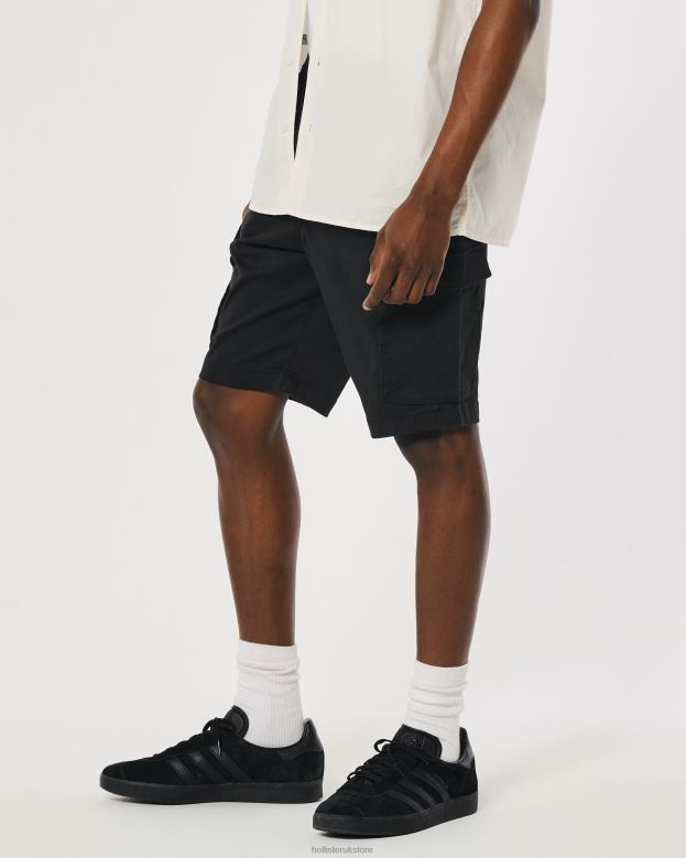Bottoms Hollister Men Cargo Jogger Shorts 9\\ 488201103 Black